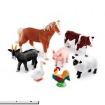 Learning Resources Jumbo Farm Animals Set 7 Pieces Standard Packaging B0009K6K50